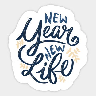 Happy New Year New Life Sticker